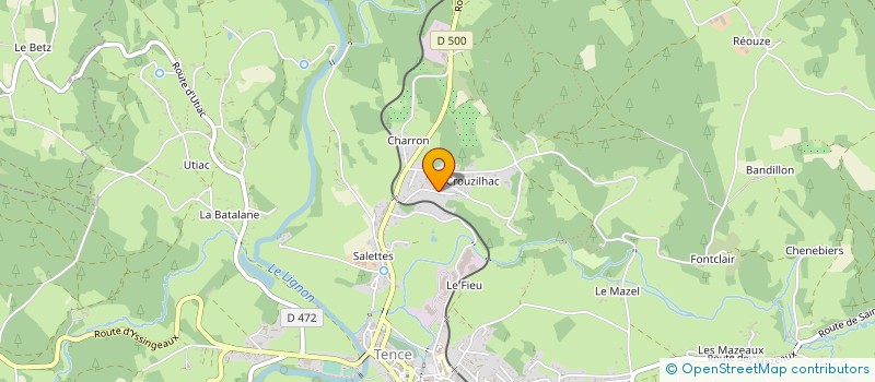 localisation de l'entreprise FLORIAN COUSIN  TENCE