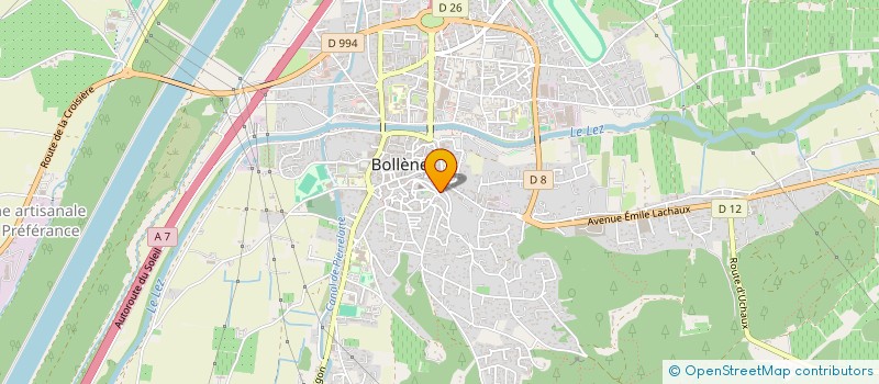 localisation de l'entreprise FLORIAN DOUX  BOLLENE