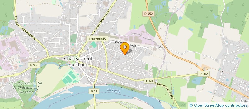 localisation de l'entreprise FLORIAN EYMANN à CHATEAUNEUF-SUR-LOIRE