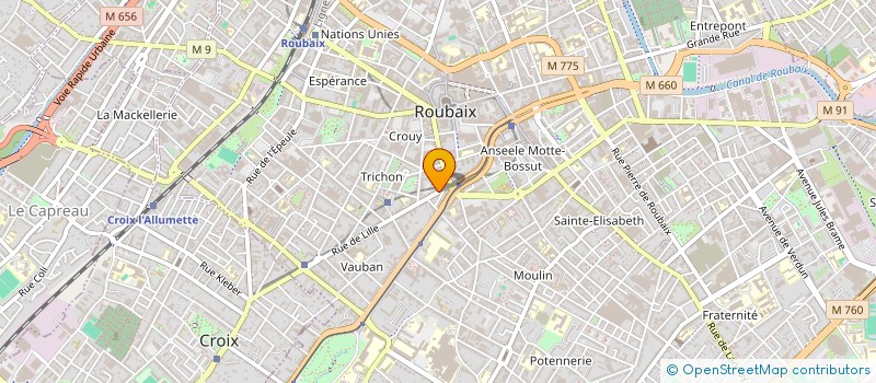 localisation de l'entreprise FLORIAN MAISTRELLO ARCHITECTE  ROUBAIX