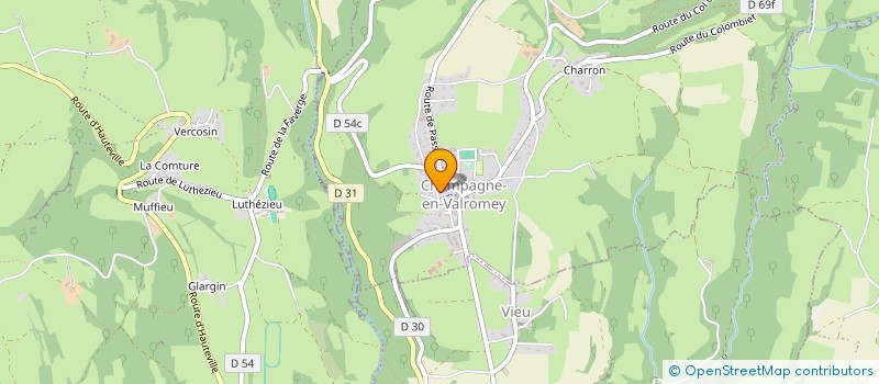 localisation de l'entreprise FLORIAN MASNADA FINANCES à CHAMPAGNE-EN-VALROMEY