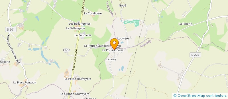 localisation de l'entreprise FLORIAN POUTEAU  ANDOUILLE