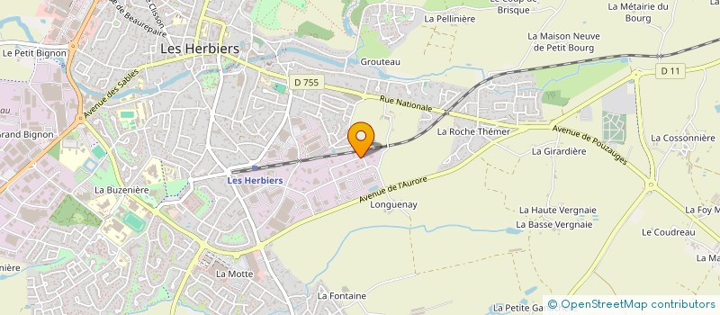 localisation de l'entreprise FLORIAN RONDEAU  LES HERBIERS