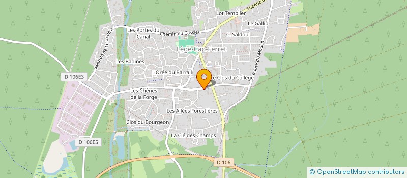 localisation de l'entreprise FLORIAN SARL  LEGE-CAP-FERRET