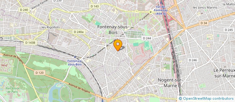 localisation de l'entreprise FLORIAN T.P à FONTENAY-SOUS-BOIS
