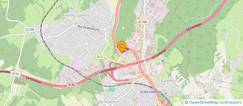 localisation de l'entreprise FLORIANCE  BESANCON