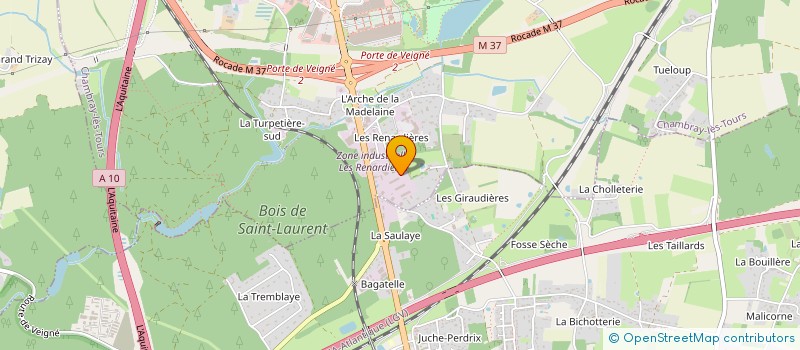 localisation de l'entreprise FLORIC à CHAMBRAY-LES-TOURS