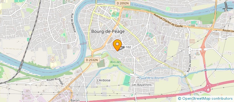 localisation de l'entreprise FLORIC  BOURG-DE-PEAGE