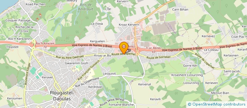 localisation de l'entreprise FLORICANE IMMOBILIER  PLOUGASTEL-DAOULAS