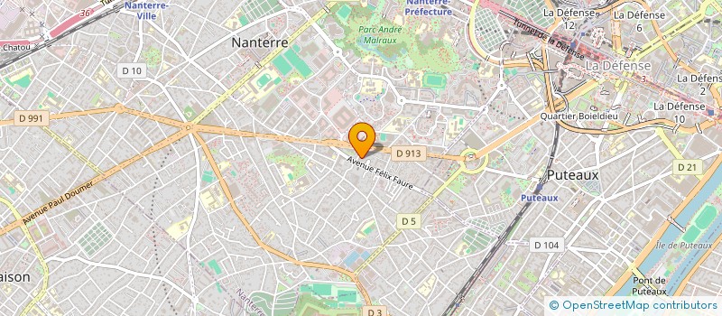 localisation de l'entreprise FLORIDA MOVIES à NANTERRE