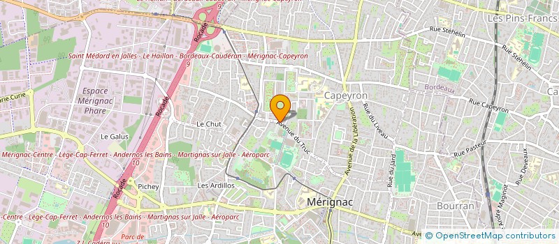 localisation de l'entreprise FLORIDE à MERIGNAC