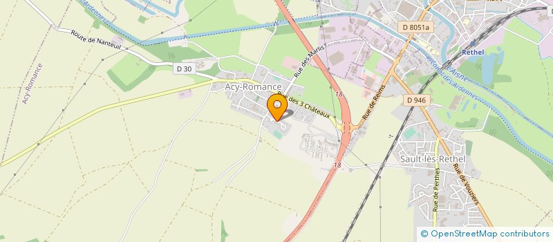 localisation de l'entreprise FLORIE  ACY-ROMANCE