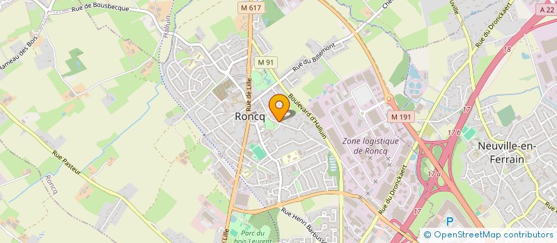 localisation de l'entreprise FLORIE à RONCQ