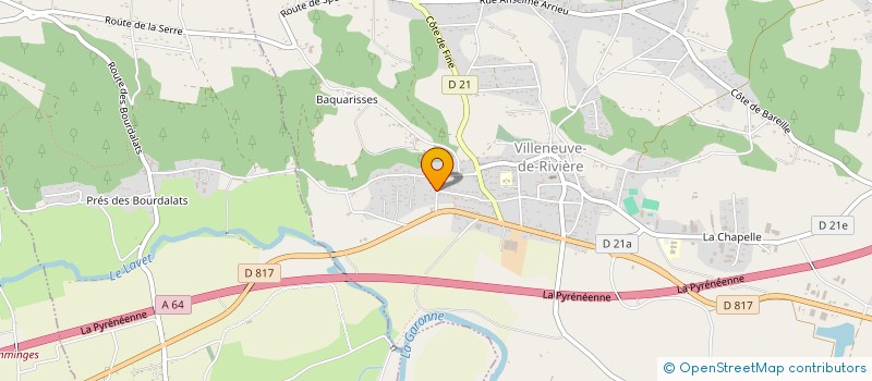 localisation de l'entreprise FLORIE  VILLENEUVE-DE-RIVIERE