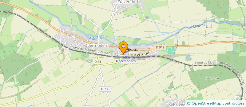 localisation de l'entreprise FLORILAND  OBERMODERN-ZUTZENDORF