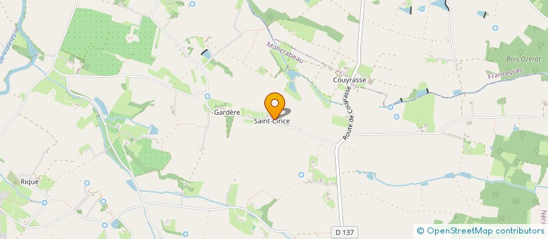 localisation de l'entreprise FLORILEGE  MONCRABEAU