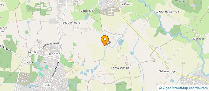 localisation de l'entreprise FLORILEGE  ORGERES