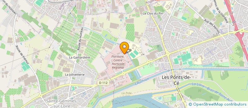 localisation de l'entreprise FLORILOIRE  LES PONTS-DE-CE