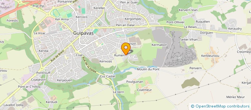 localisation de l'entreprise FLORIMMO INVEST  GUIPAVAS