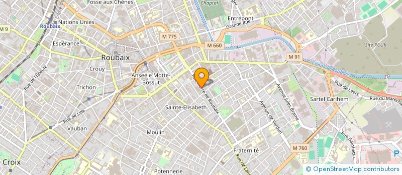 localisation de l'entreprise FLORIN IMAGES à ROUBAIX