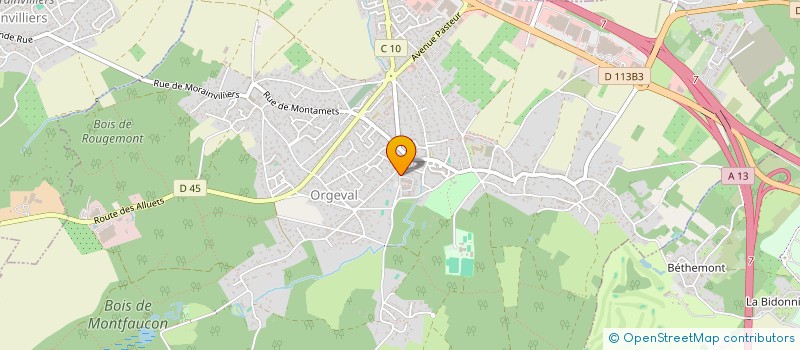 localisation de l'entreprise FLORINA DISTRIBUTION  ORGEVAL