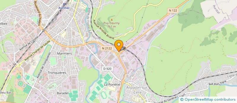 localisation de l'entreprise FLORINAND SAS à AURILLAC