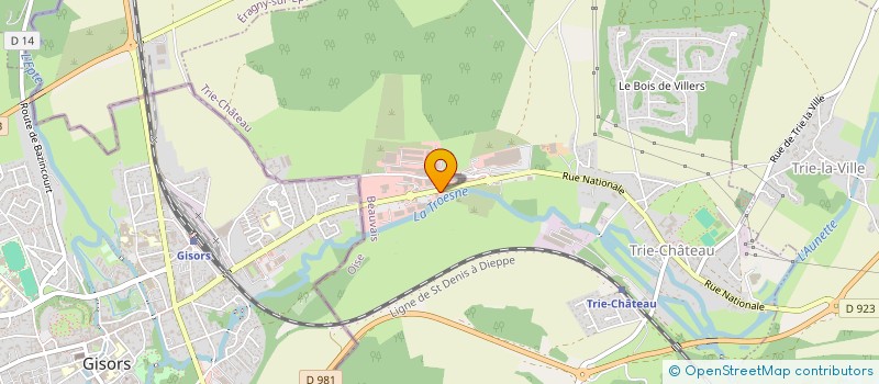 localisation de l'entreprise FLORINE  TRIE-CHATEAU