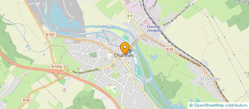 localisation de l'entreprise FLORINE à CHARMES
