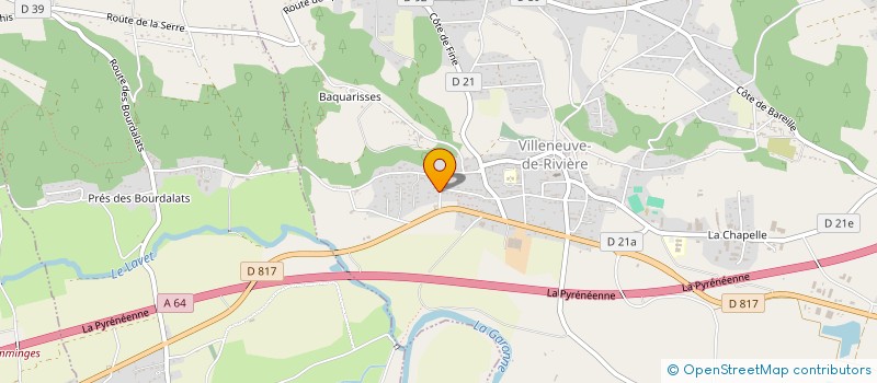 localisation de l'entreprise FLORINE  VILLENEUVE DE RIVIERE