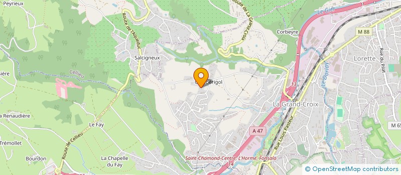 localisation de l'entreprise FLORINE FINANCES  CURTAFOND