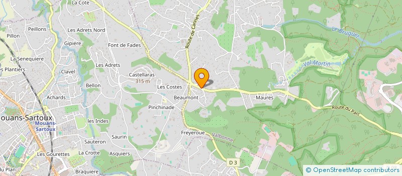 localisation de l'entreprise FLORINVEST  VALBONNE