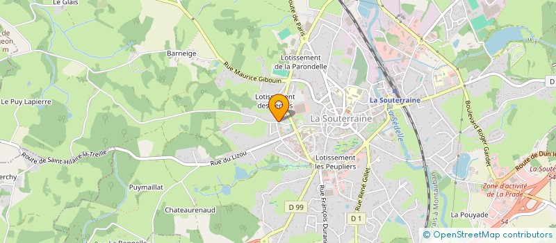 localisation de l'entreprise FLORIPA  LA SOUTERRAINE