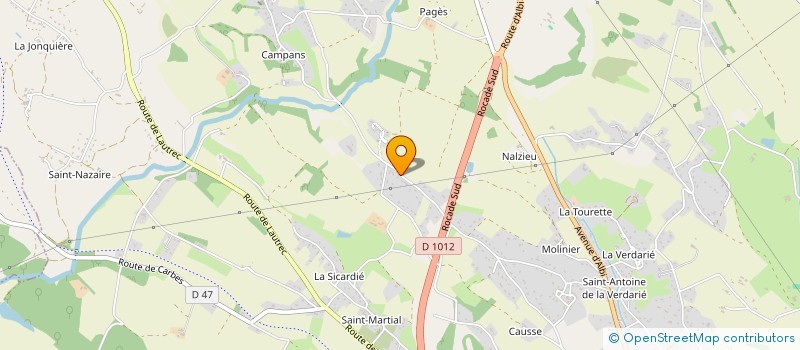 localisation de l'entreprise FLORIS  CASTRES