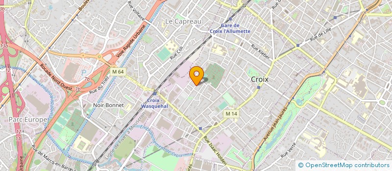 localisation de l'entreprise FLORISCOPE à CROIX