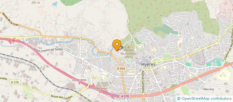localisation de l'entreprise FLORISDA  HYERES