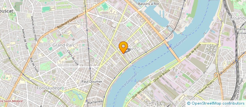 localisation de l'entreprise FLORIUS à BORDEAUX