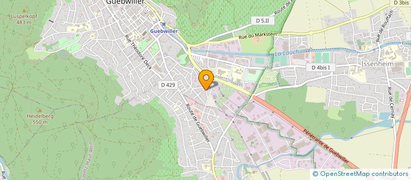 localisation de l'entreprise FLORIVAL HANDISPORT  GUEBWILLER