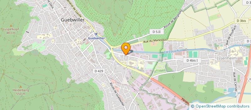 localisation de l'entreprise FLORIVAL KARATE DO  GUEBWILLER