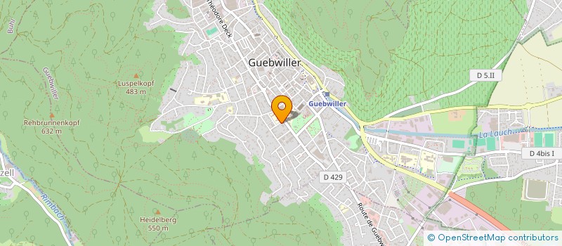 localisation de l'entreprise FLORIVAL-RENOUVEAU à GUEBWILLER
