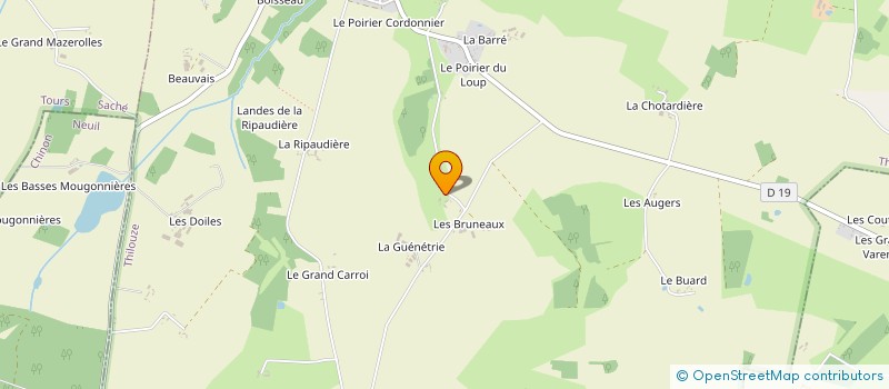 localisation de l'entreprise FLORIVERT à THILOUZE
