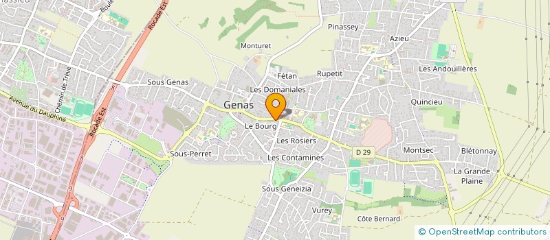 localisation de l'entreprise FLORIVIER à GENAS