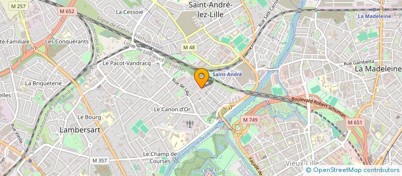 localisation de l'entreprise FLORO INVEST à LAMBERSART