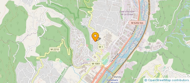 localisation de l'entreprise FLORODA à CARROS