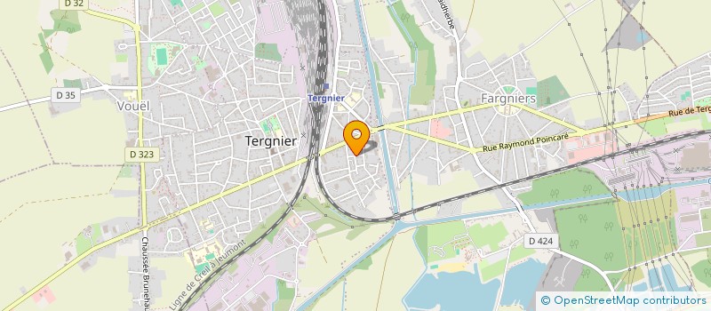 localisation de l'entreprise FLORONA à TERGNIER
