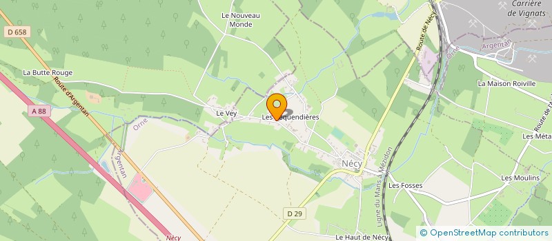 localisation de l'entreprise FLORRAUR LE HULIN à NECY