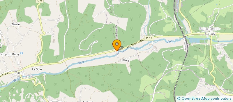 localisation de l'entreprise FLORY  CATUS