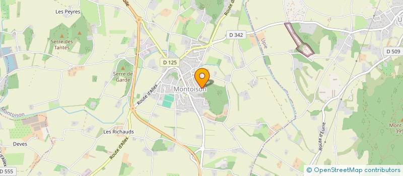 localisation de l'entreprise FLORY  MONTOISON