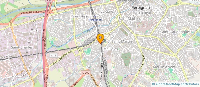 localisation de l'entreprise FLORY CARRELAGE  PERPIGNAN