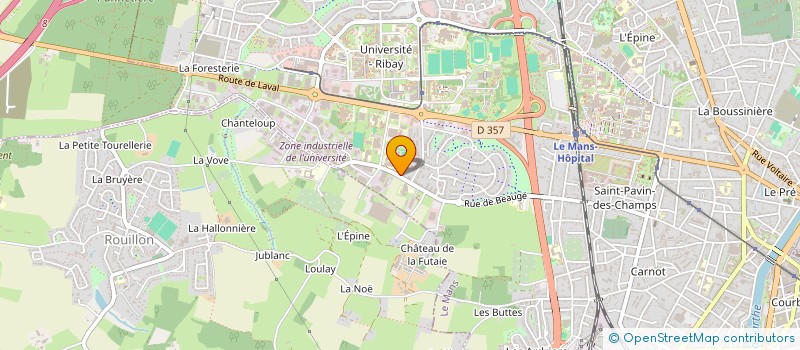 localisation de l'entreprise FLORY DEVELOPPEMENT  LA FLECHE