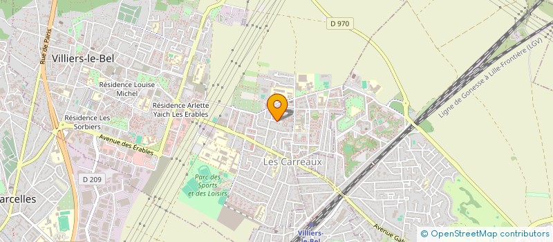 localisation de l'entreprise FLORYA TRAITEUR  VILLIERS-LE-BEL